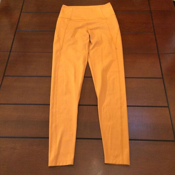 girlfriend collective Pants - Girlfriend Collective small bright orange yellow leggings active
